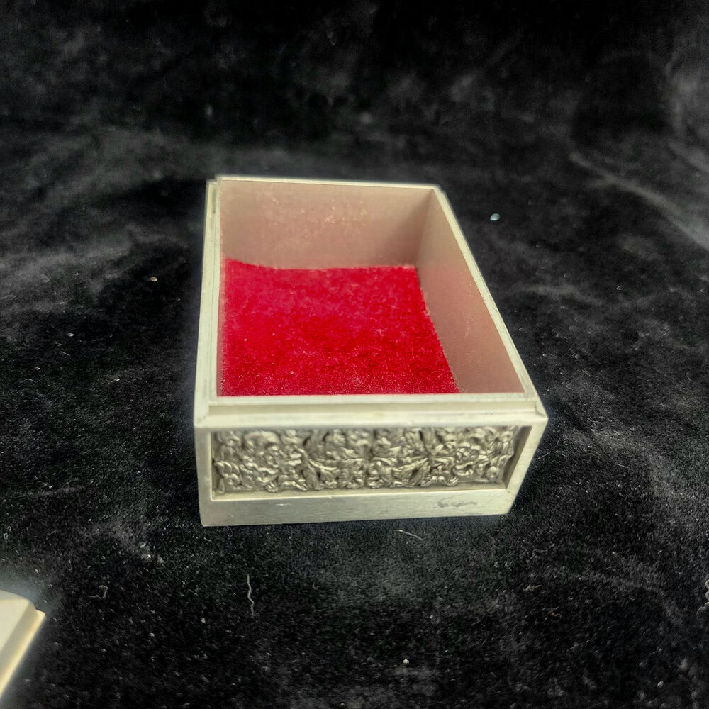 Trinket box Royal Selangor Classic Expressions Rectangle  pewter engraved - Picture 5 of 12